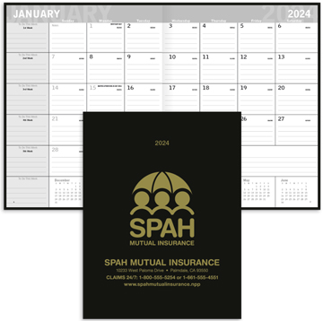 Classic Monthly Planner Calendar